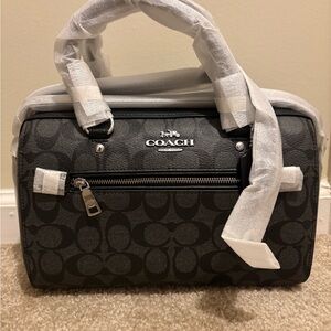 Coach Black Signature Satchel